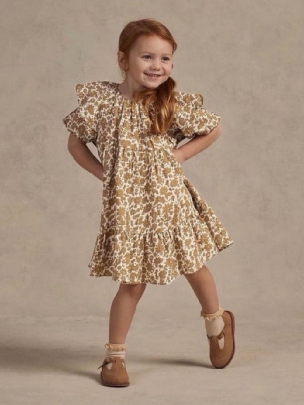 Rylee + Cru Willow Dress Gold Garden
